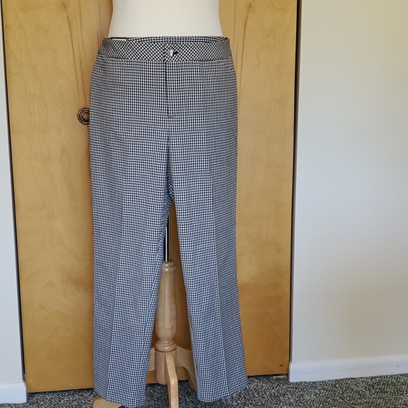 Charter Club Pants - Charter Club Check Pant Slim Leg Size 16 NEW!